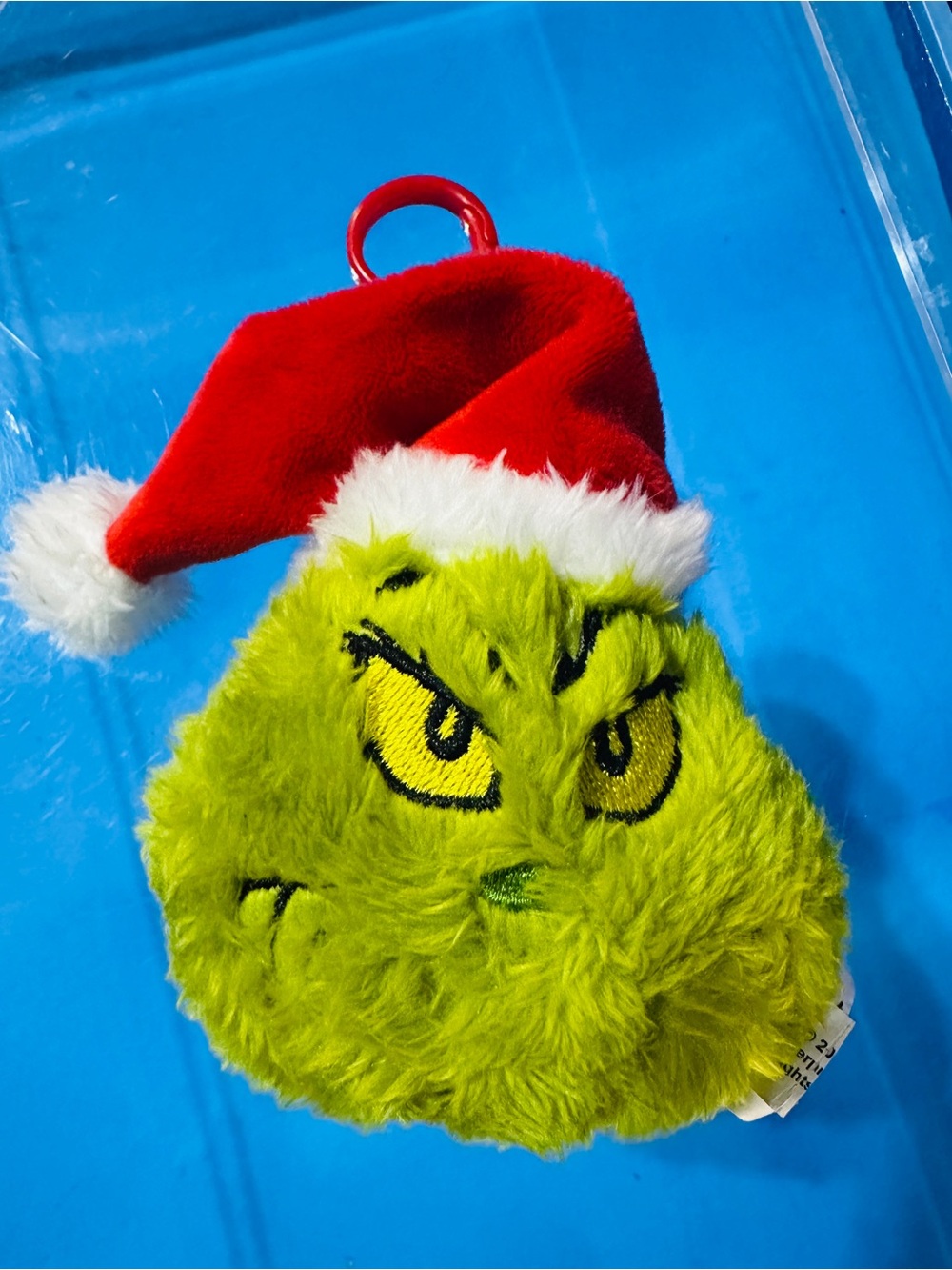 Grinch Plush Dr Seuss How The Grinch Stole Christmas  Keychain Clip On Plush